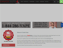 Tablet Screenshot of canadavapes.com